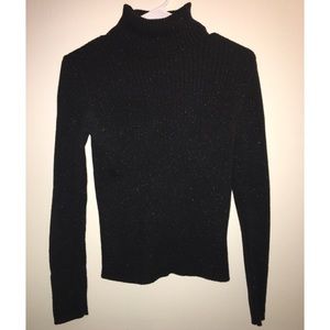 The Limited Black Shimmer Sweater
